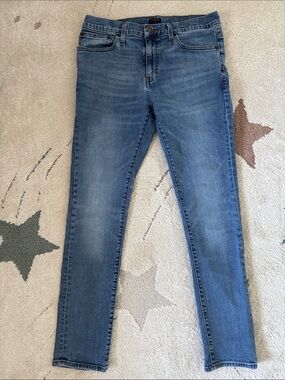 J. Crew Men’s Slim Fit Jeans in Light/Medium Blue Wash